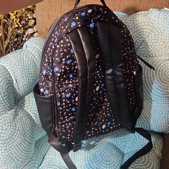 Floral Black Backpack By Brand Madden NYC - Picture 5 of 11